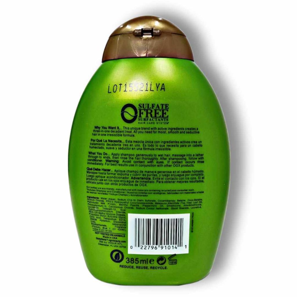 شامپو درخت چای و نعناع اوجی ایکس