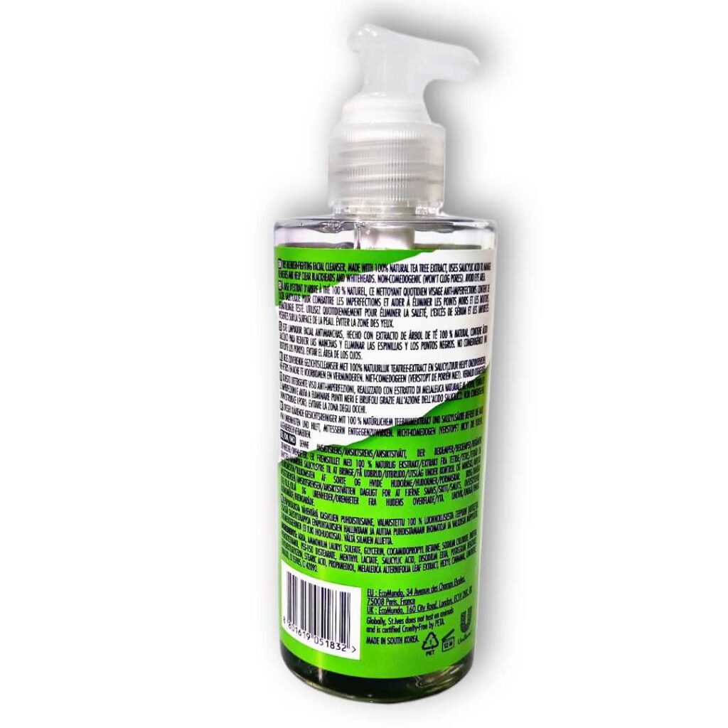 ژل شوینده ضد جوش درخت چای سنت ایوز