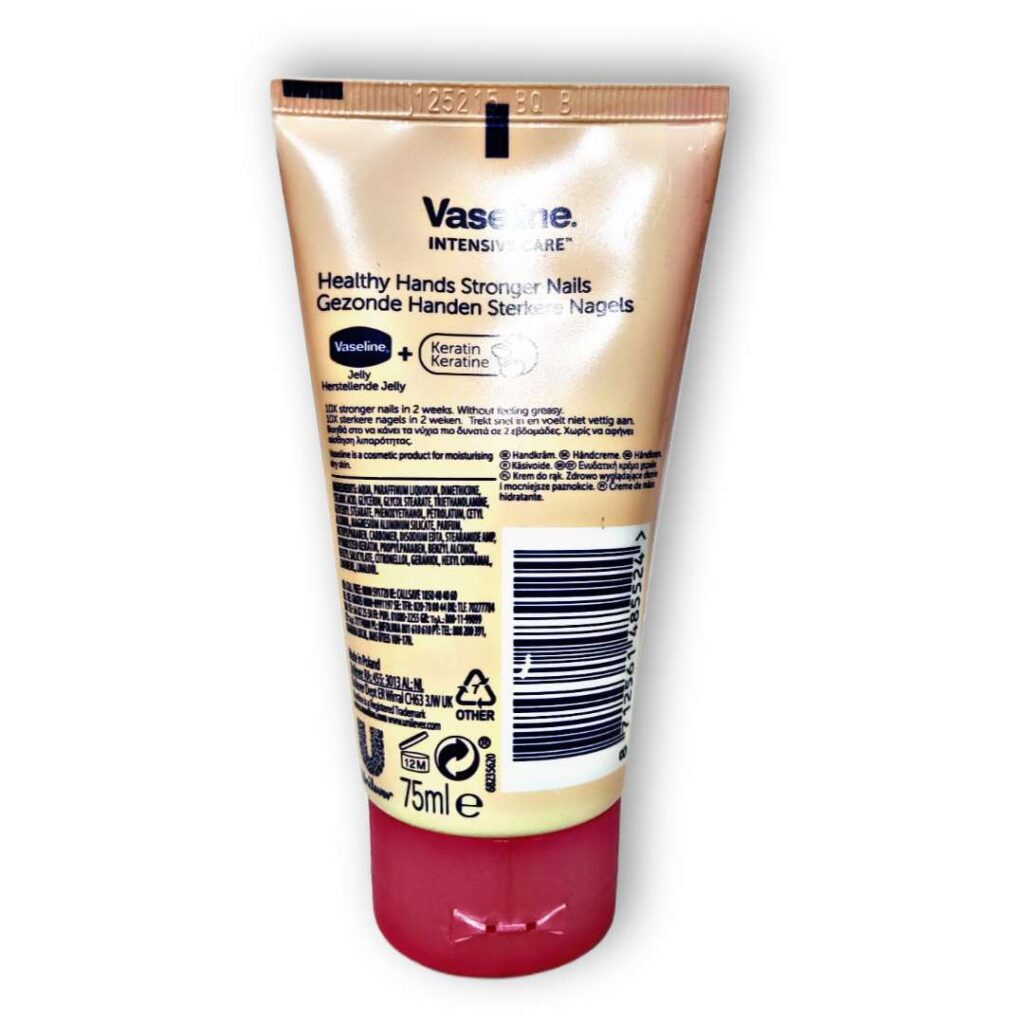 کرم دست و ناخن وازلین