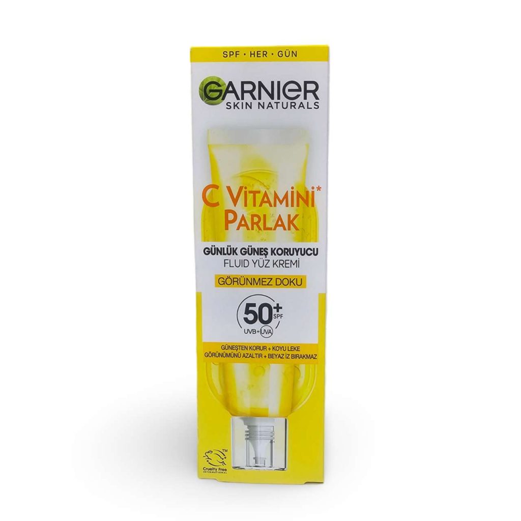 کرم ضد آفتاب بی رنگ‌ ویتامین سی گارنیر
